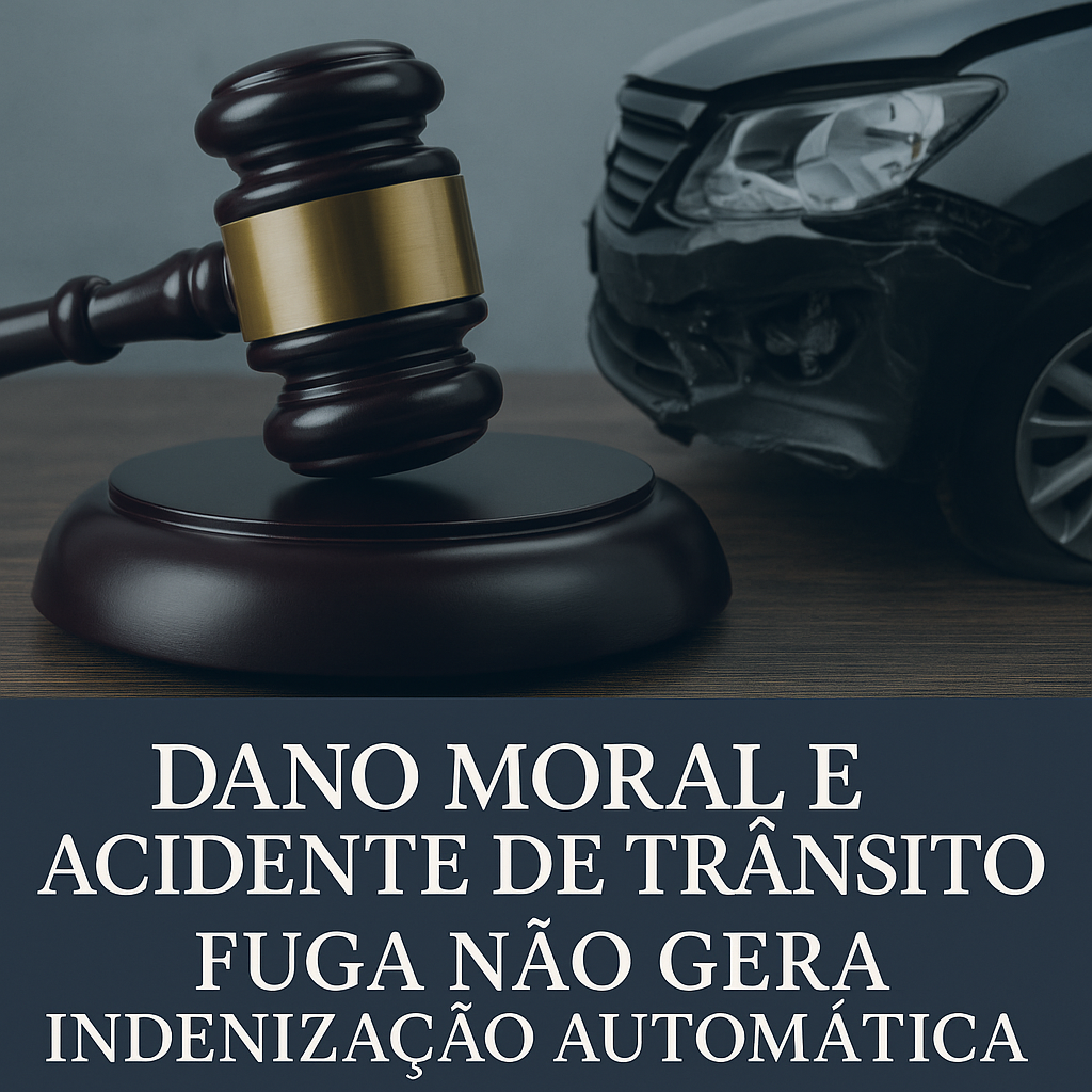 acidente de trânsito: fuga não gera indenização automática